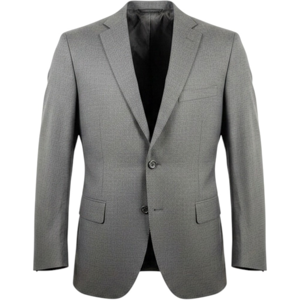 Oxxford Clothes Holland & Sherry Super 170s Wool Blazer Sport Coat Gray 42R 43R